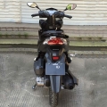 Sokak yasal gaz Scooter motosiklet 125cc siyah 